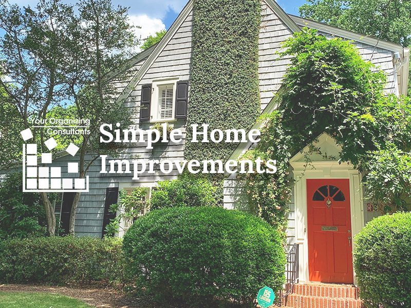 Image of a home with the text simple home improvements